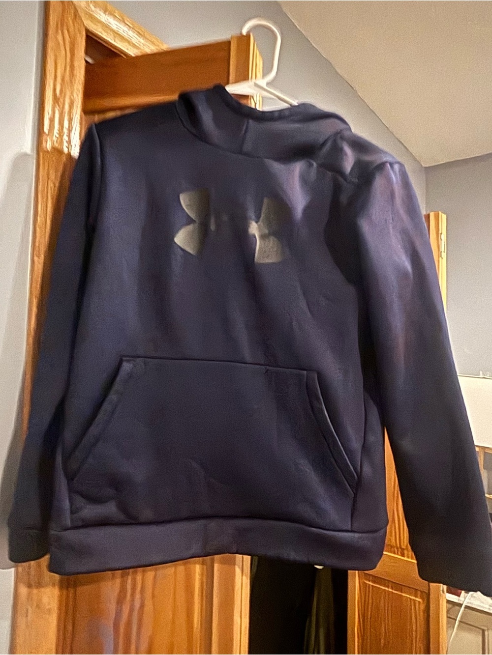 Under Armour Men's Navy Crewneck Sweatshirt with Logo